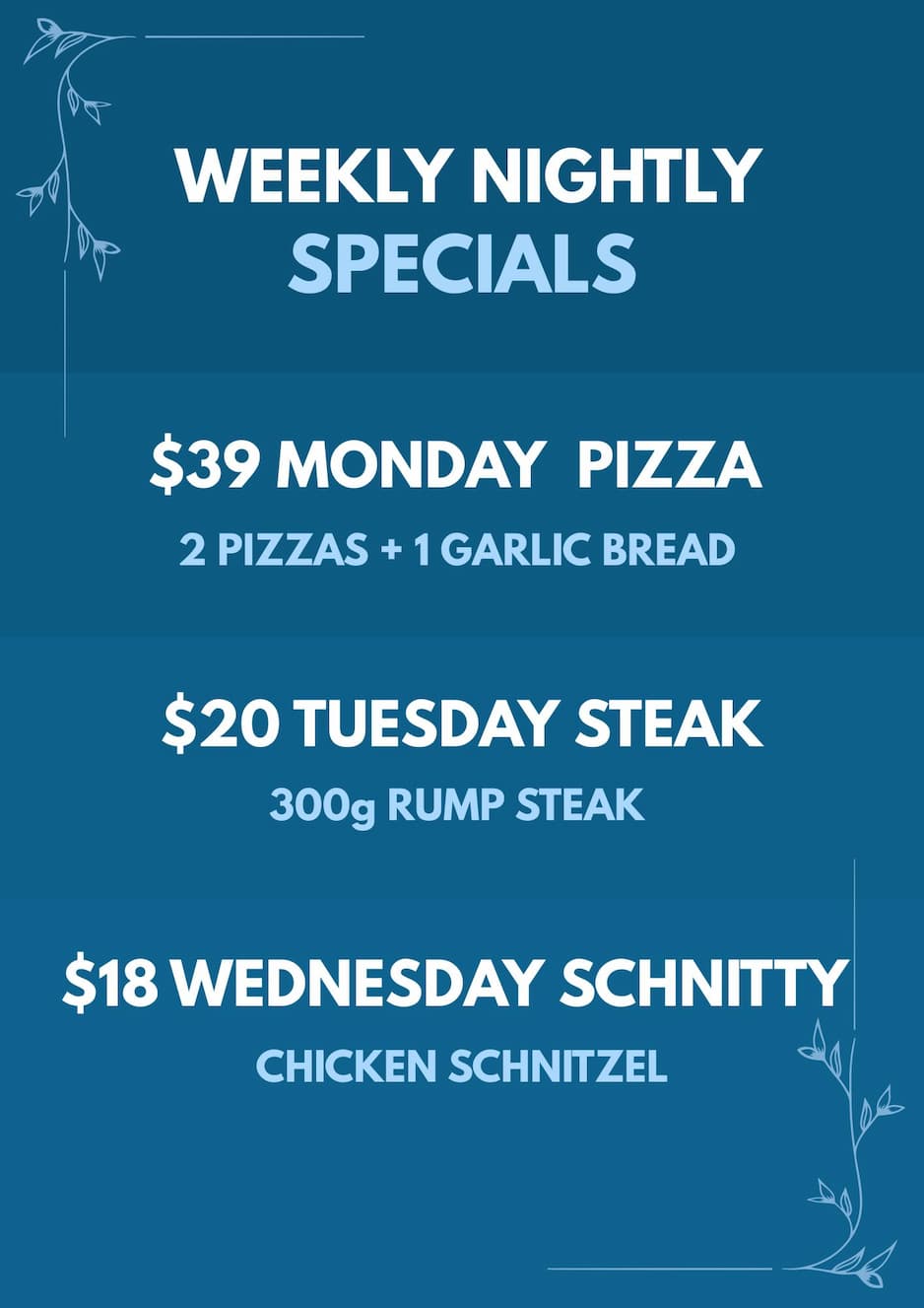 Gladesville Sporties Lunch Specials - $16