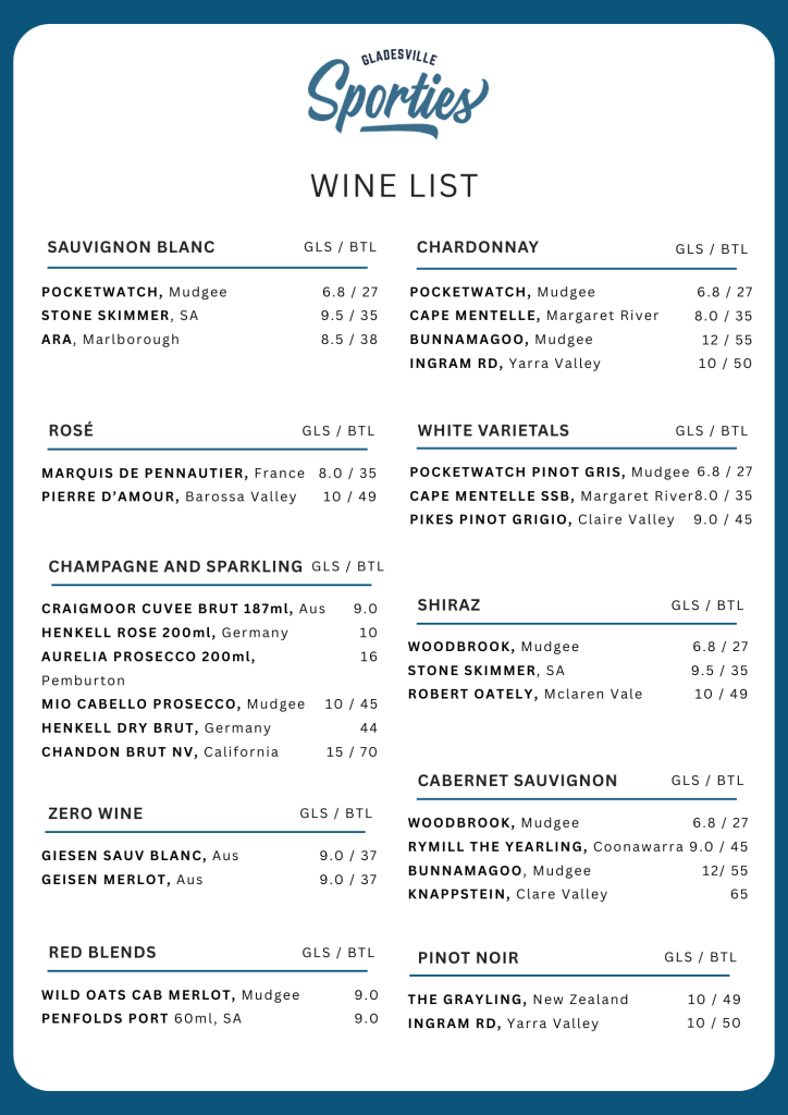 Wine List