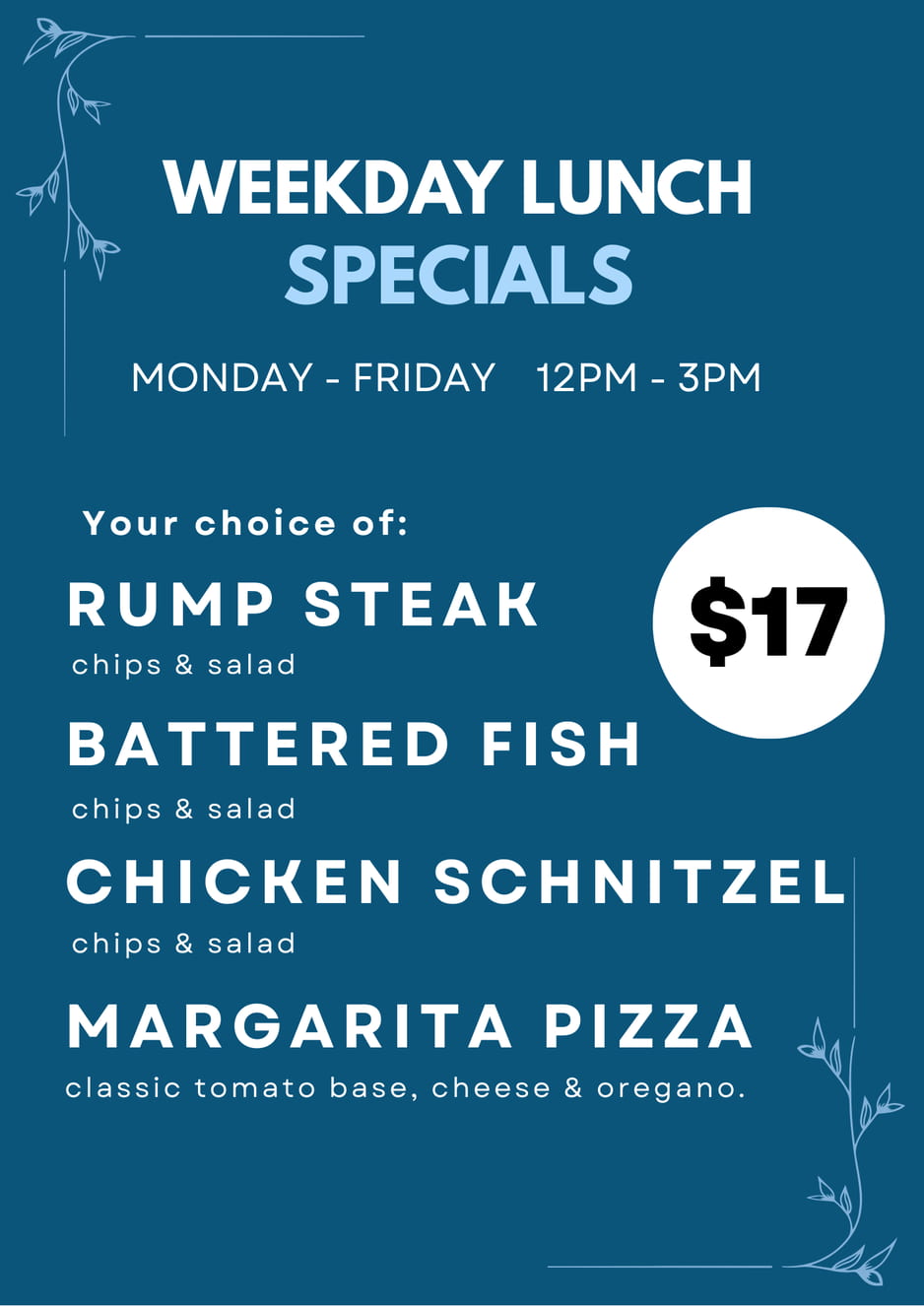 Gladesville Sporties Lunch Specials - $16