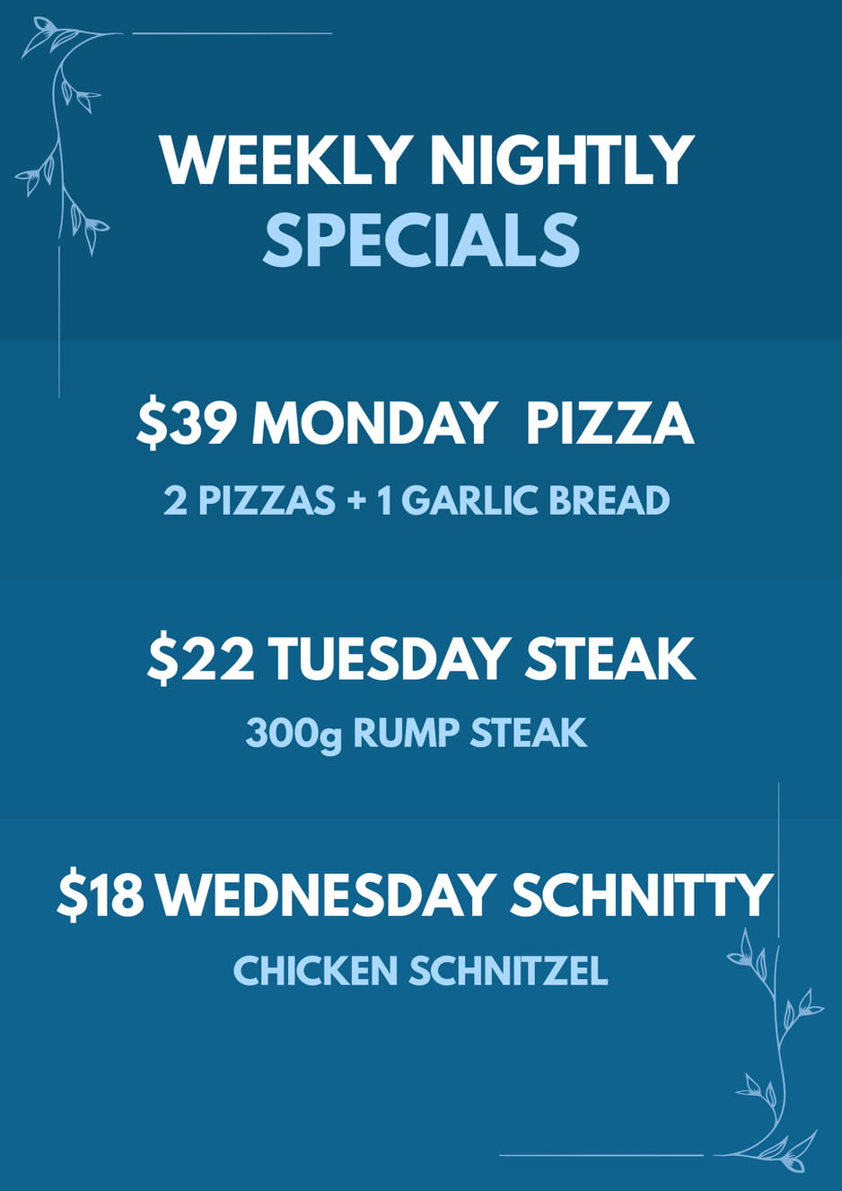 Gladesville Sporties Lunch Specials - $16